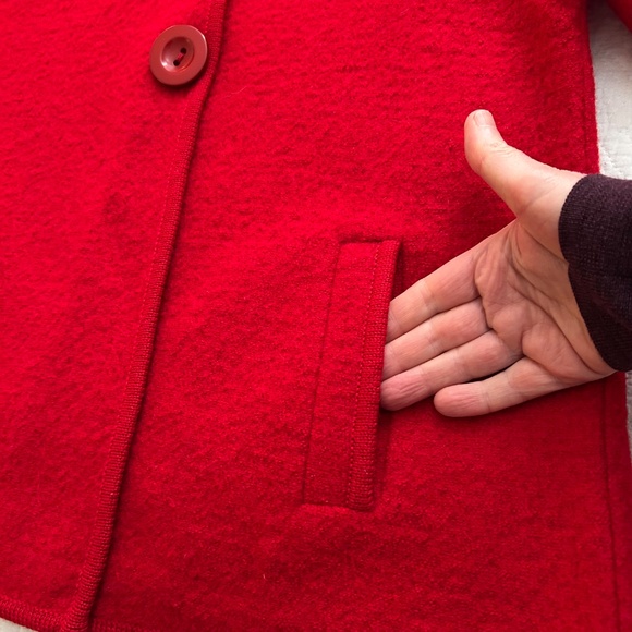 Splend’or Boiled Wool Jacket Bell Sleeves Size Medium - Picture 5 of 16